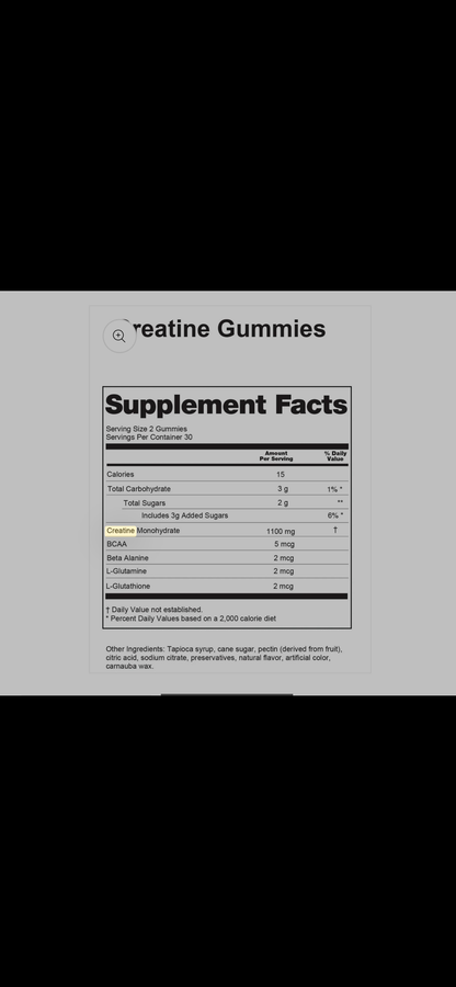 No Shnacks Creatine Gummies